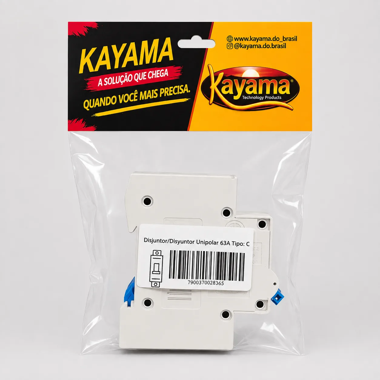 Disjuntor Unipolar 25A Curva C Kayama Proteção Elétrica(Encartelado)