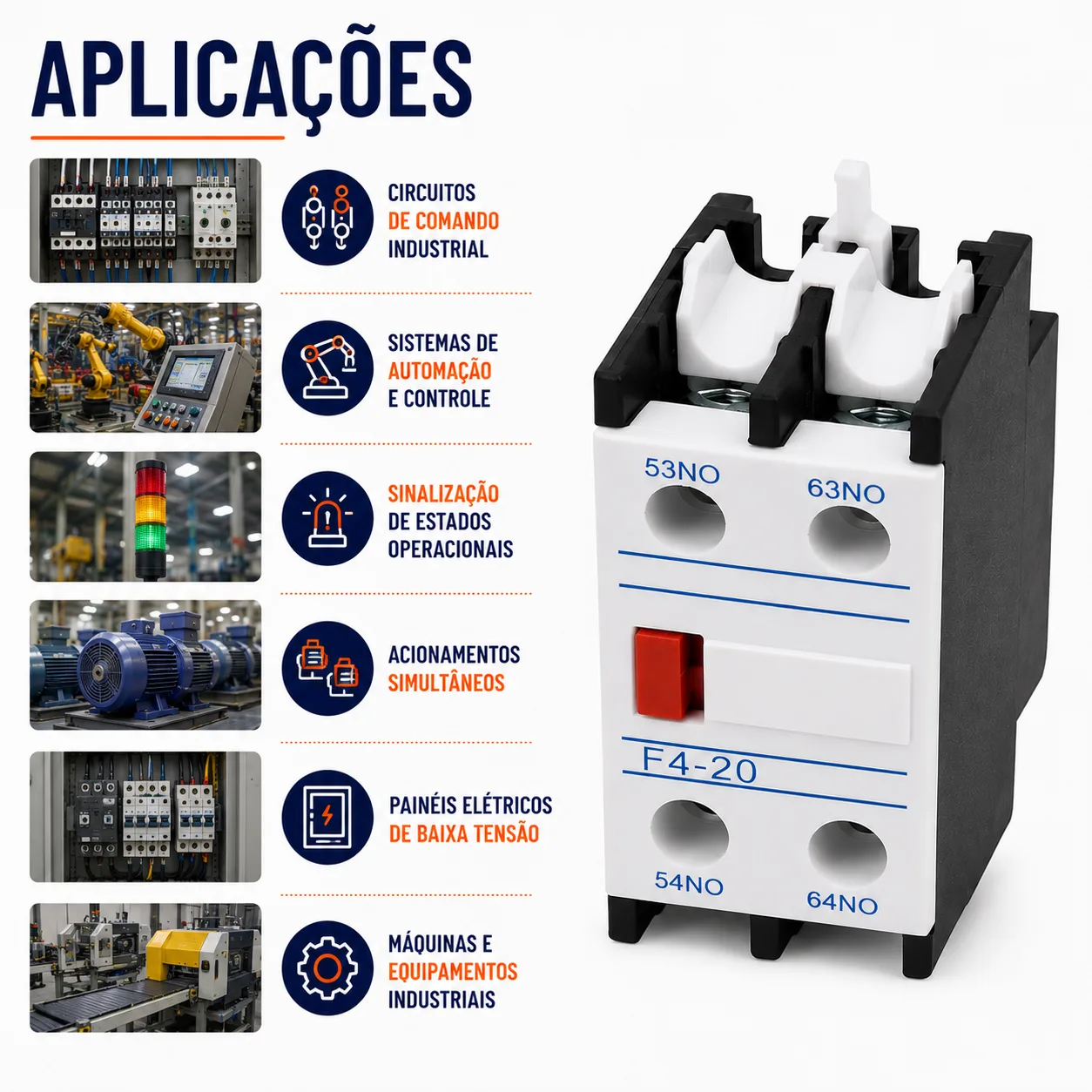Bloco Auxiliar CJX2 2NO - KAYAMA — imagem 7