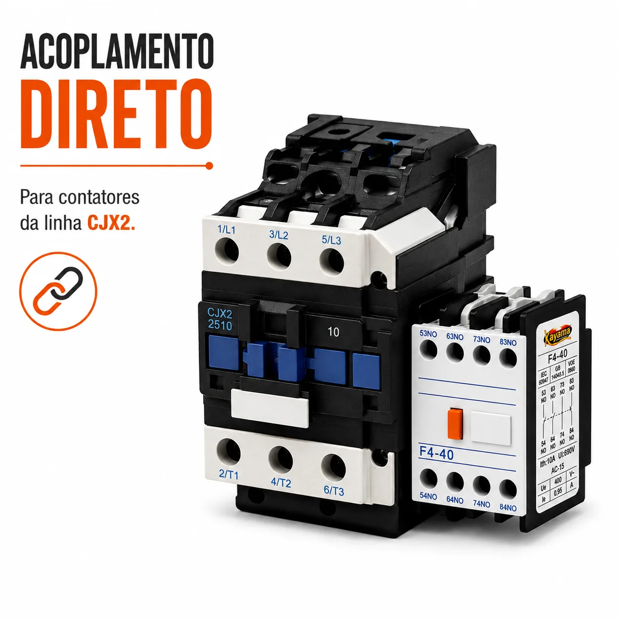 Bloco Auxiliar CJX2 4NC - KAYAMA — imagem 3