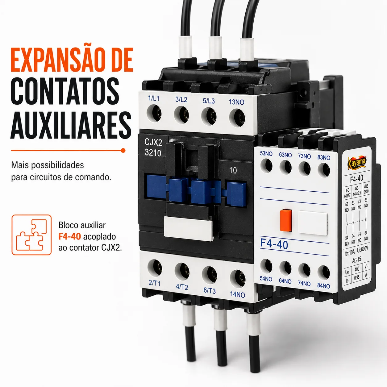 Bloco Auxiliar CJX2 4NC - KAYAMA — imagem 7