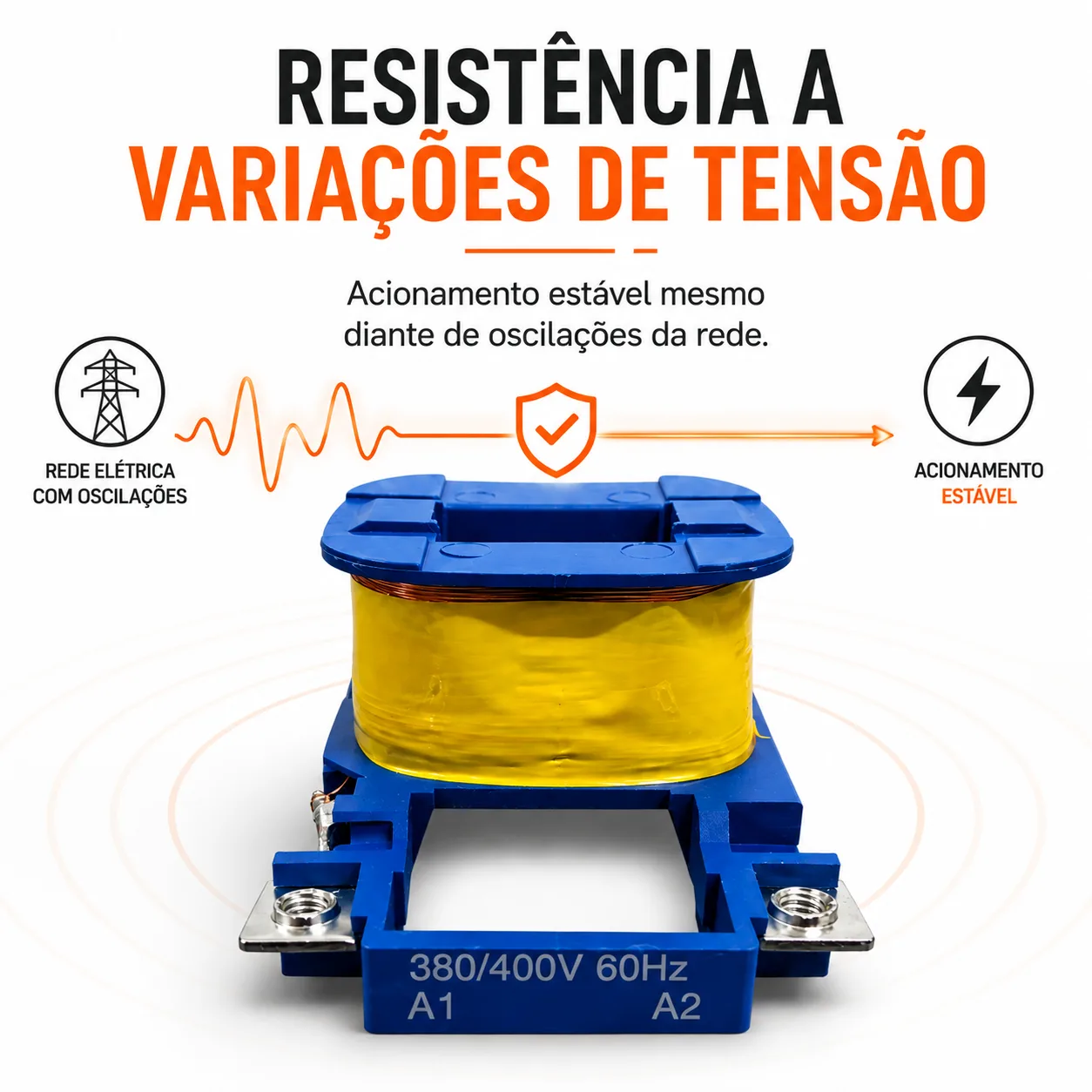 Bobina para contator CJX2 de 9 a 18 A - KAYAMA 220Vca — imagem 4