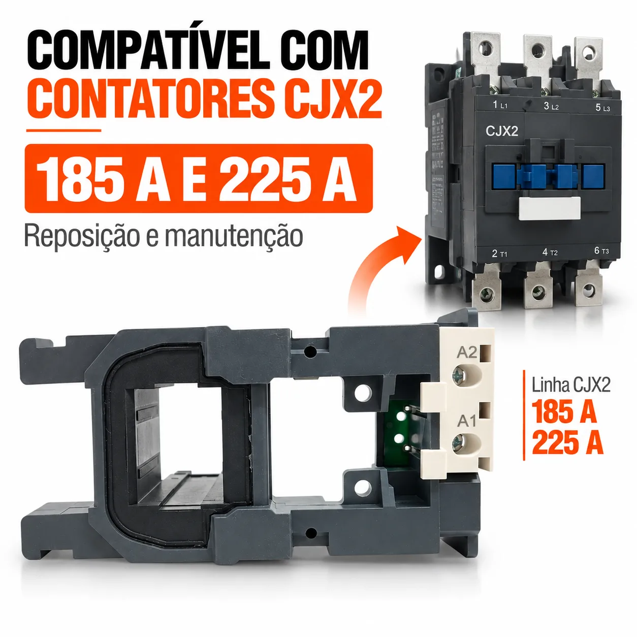 Bobina para contator CJX2 de 185 e 225 A - 50/60 HZ - KAYAMA 220Vca — imagem 2