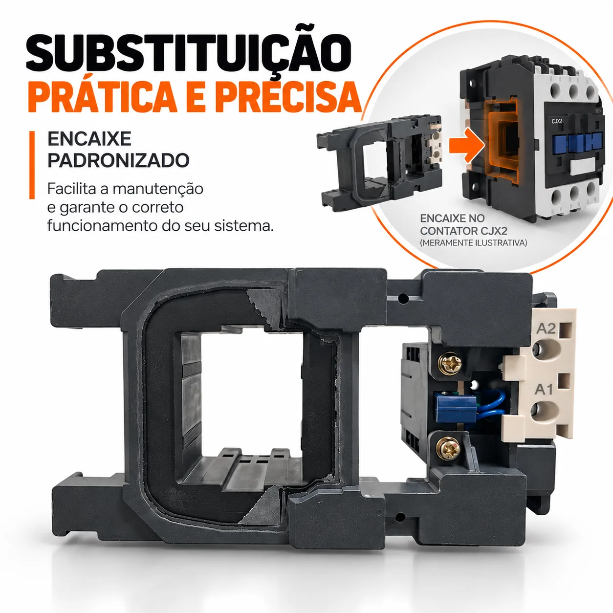 Bobina para contator CJX2 de 265 A - 50/60 HZ - KAYAMA 127Vca — imagem 4