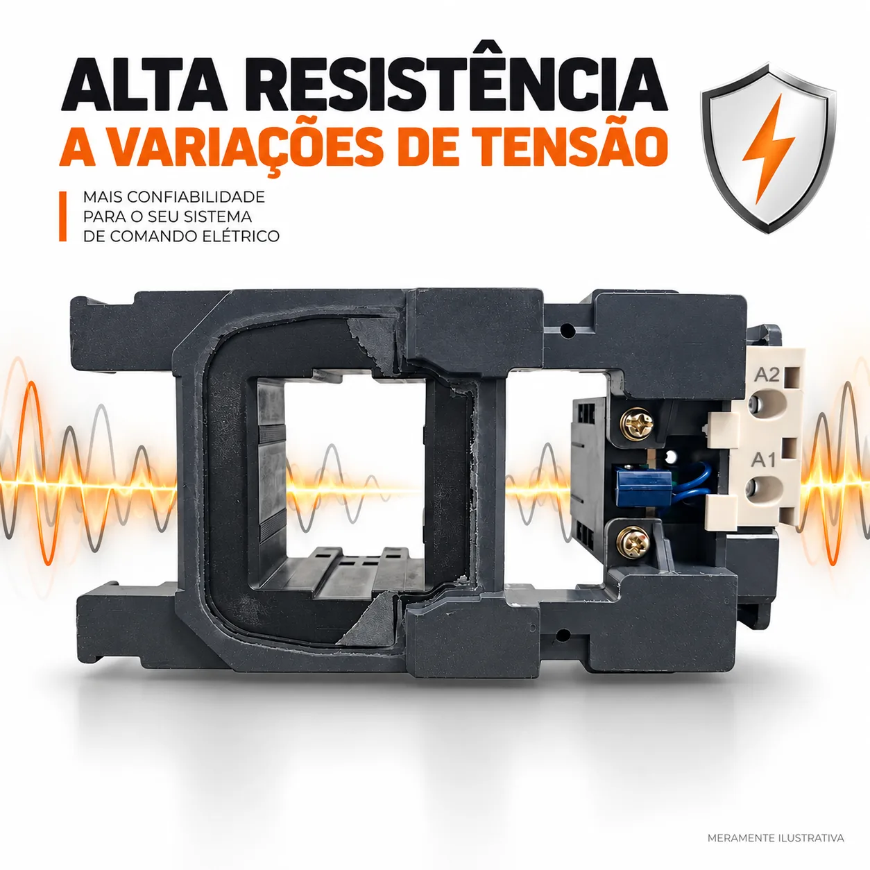 Bobina para contator CJX2 de 265 A - 50/60 HZ - KAYAMA 220Vca — imagem 2
