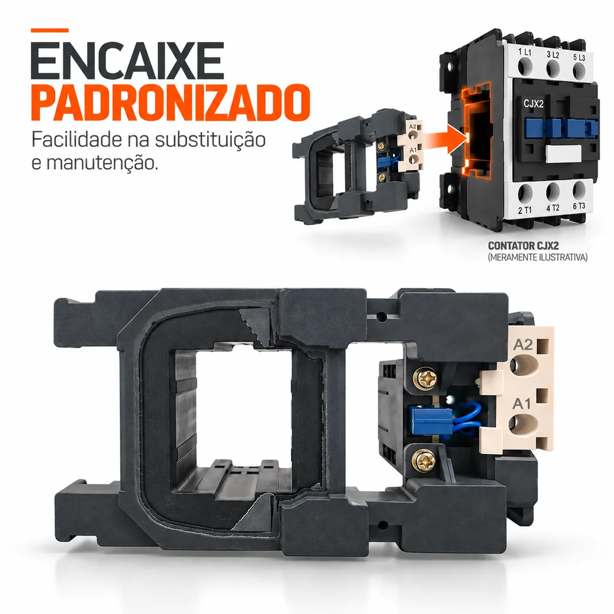 Bobina para contator CJX2 de 330 A - 50/60 HZ - KAYAMA 220Vca — imagem 4