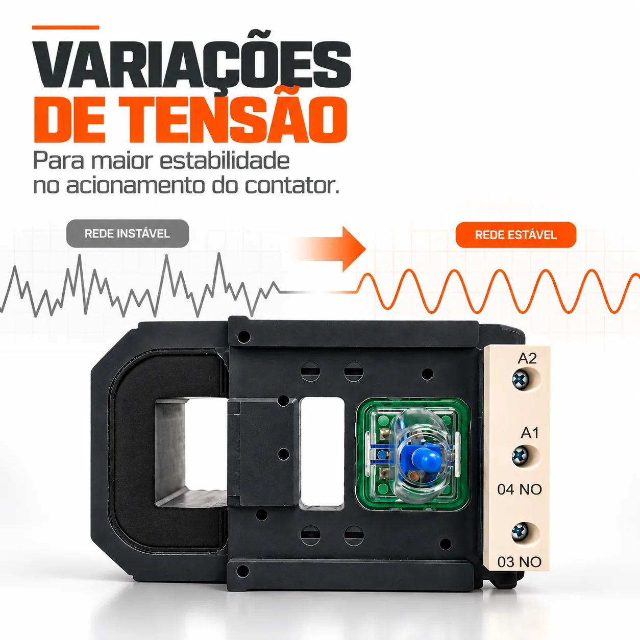 Bobina para contator CJX2 de 500 A - 50/60 HZ - KAYAMA 220Vca — imagem 2