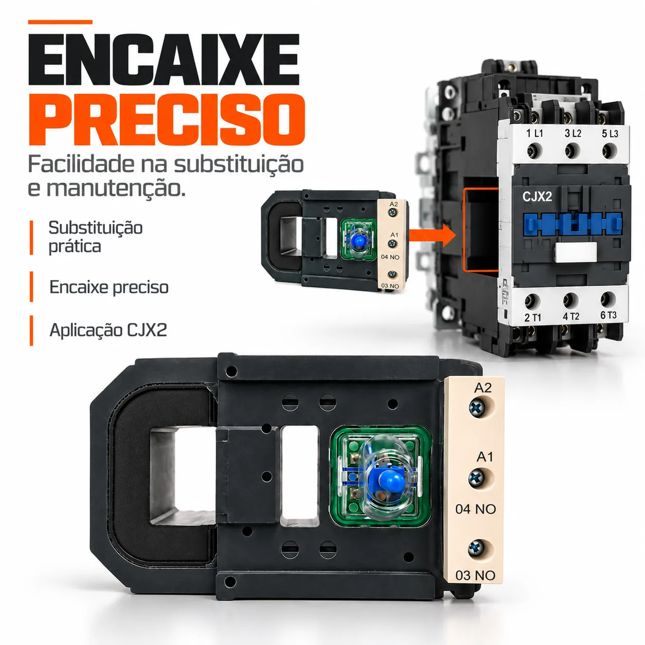 Bobina para contator CJX2 de 500 A - 50/60 HZ - KAYAMA 220Vca — imagem 4