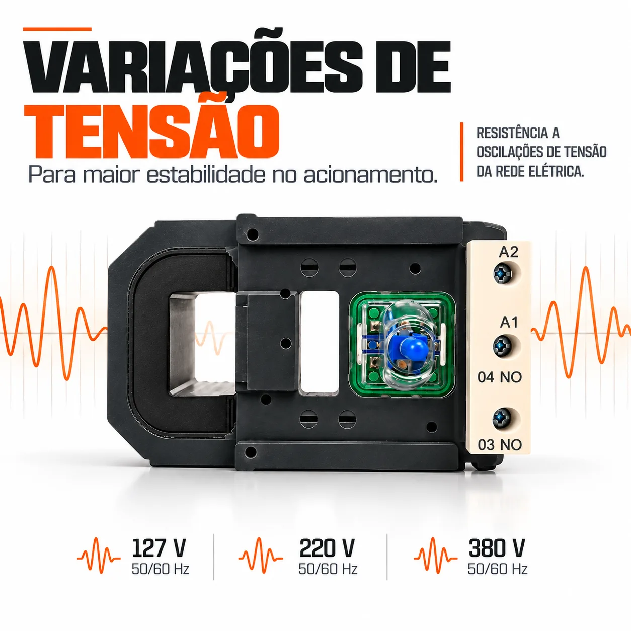 Bobina para contator CJX2 de 630 e 800 A -50/60 HZ - KAYAMA 127Vca — imagem 2