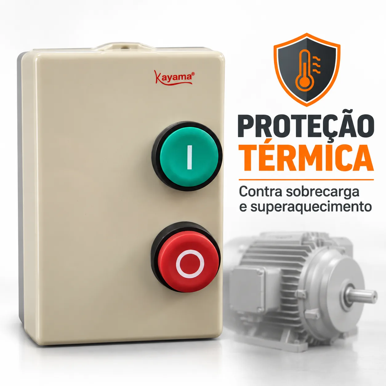 Chave de Partida Direta Trifásica 0,5 CV - 220 V - 50/60 HZ - KAYAMA — imagem 2