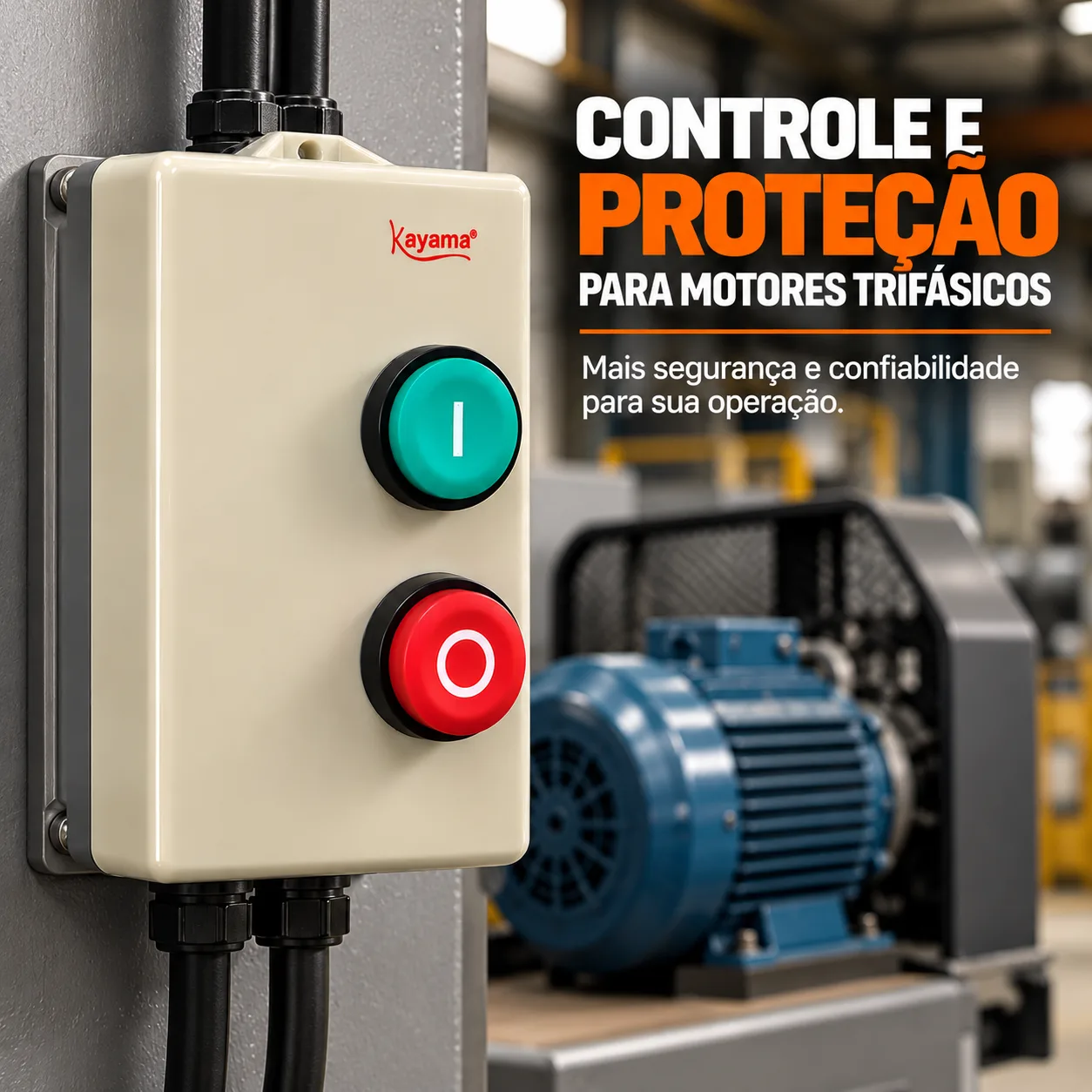 Chave de Partida Direta Trifásica 0,5 CV - 220 V - 50/60 HZ - KAYAMA — imagem 8