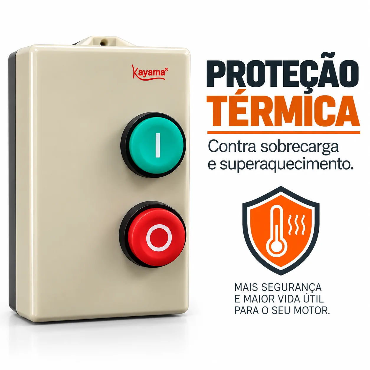 Chave de Partida Direta Trifásica1 CV - 220 V - 50/60 HZ - KAYAMA — imagem 2