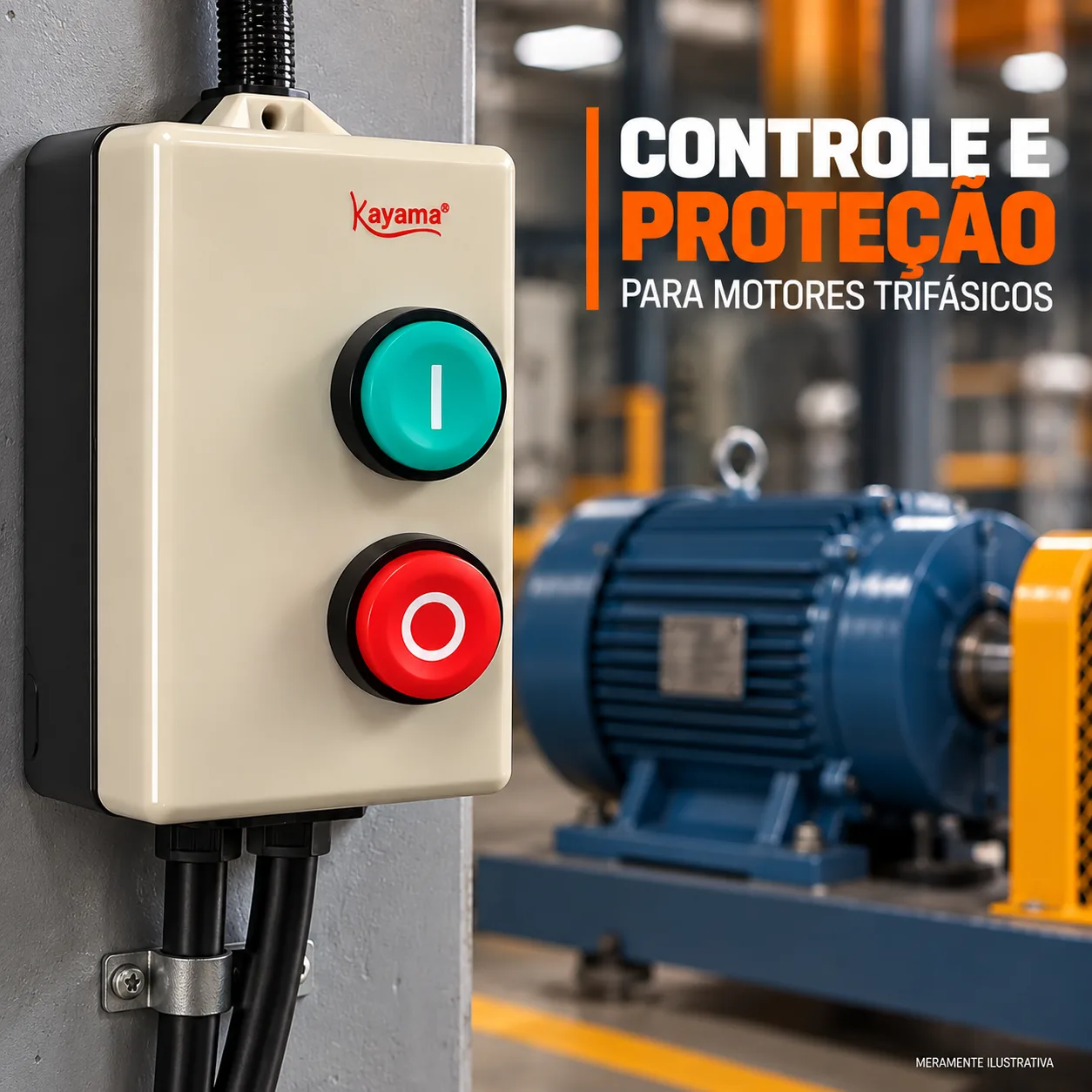 Chave de Partida Direta Trifásica1 CV - 220 V - 50/60 HZ - KAYAMA — imagem 8