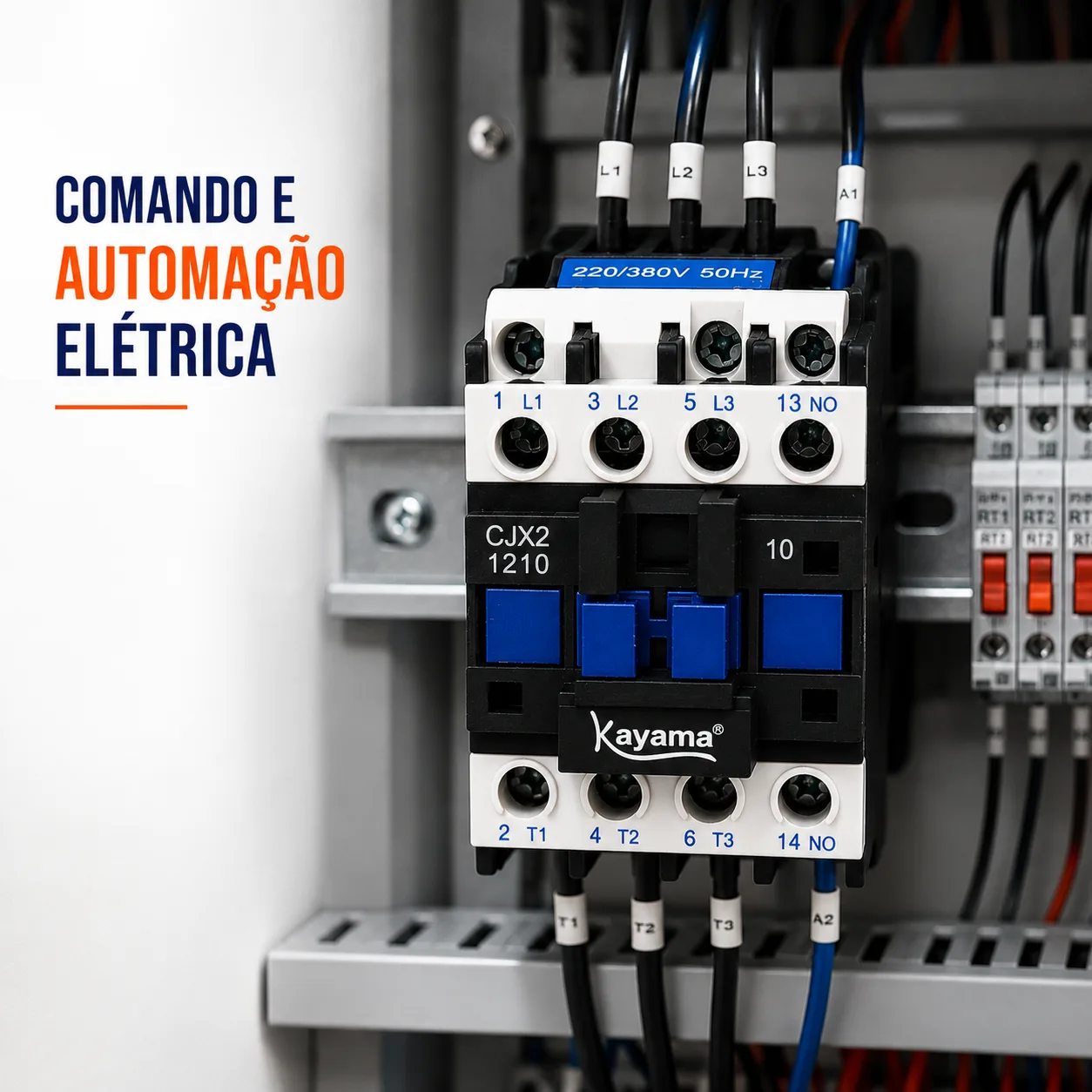 Contator Tripolar CJX2-1210C - 220V- 50/60 HZ - KAYAMA — imagem 7