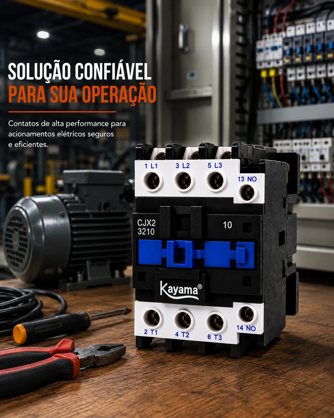 contator Tripolar CJX2-3210B - 220V- 50/60 HZ - KAYAMA — imagem 11