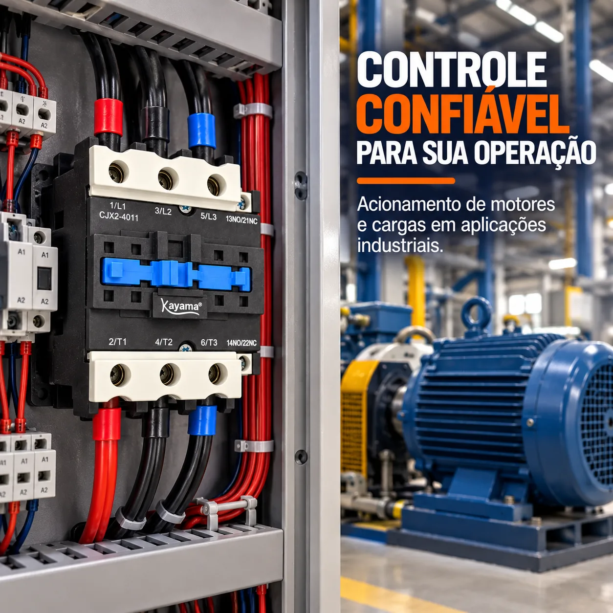 contator Tripolar CJX2-4011B - 220V- 50/60 HZ - KAYAMA — imagem 5