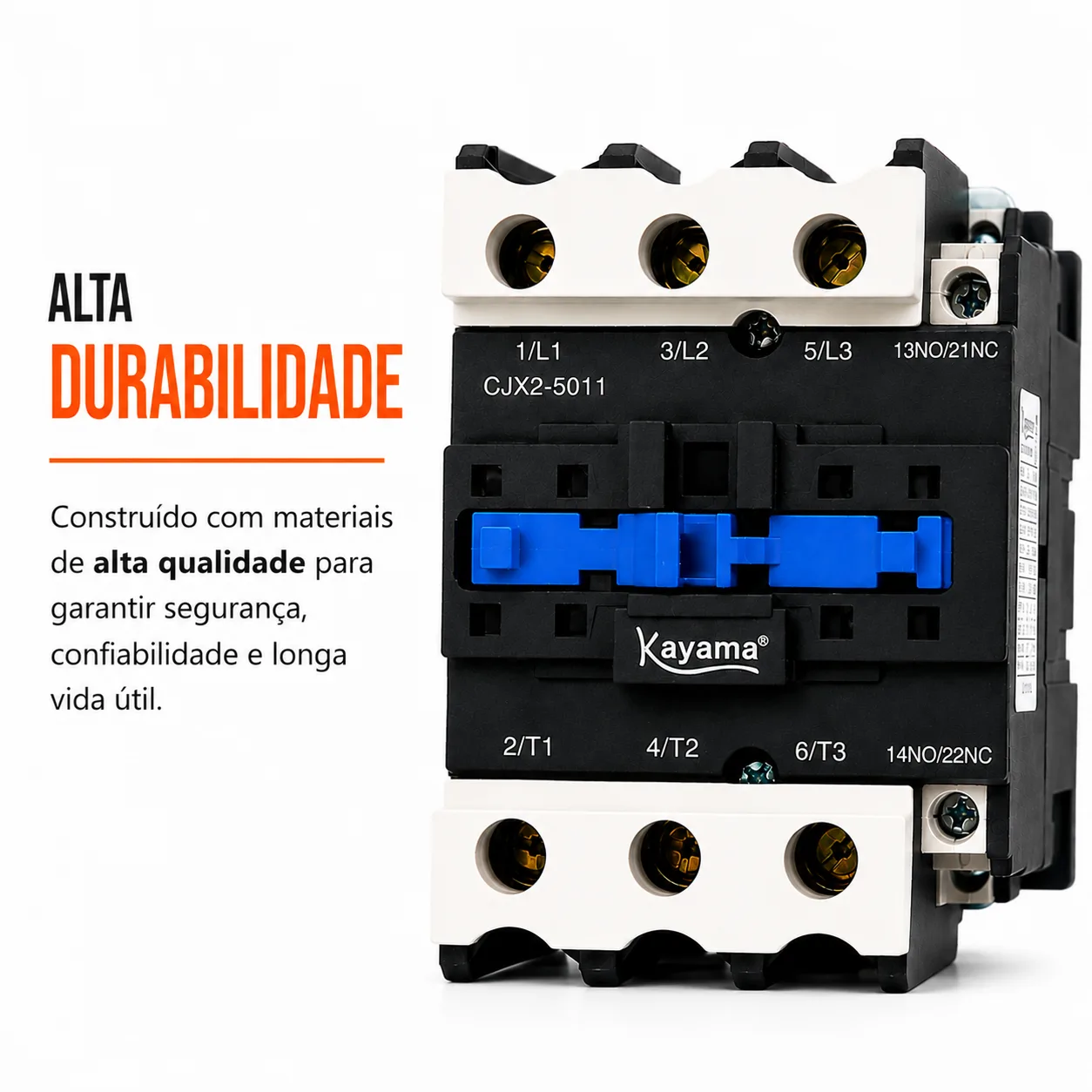 contator Tripolar CJX2-5011B - 220V- 50/60 HZ - KAYAMA — imagem 6