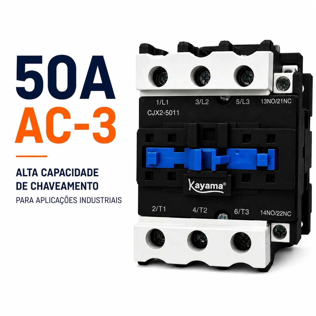 contator Tripolar CJX2-8011B - 220V- 50/60 HZ - KAYAMA — imagem 3
