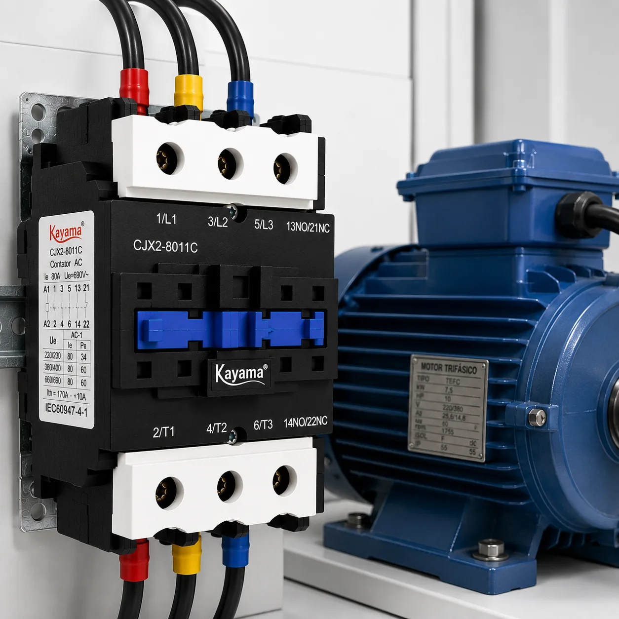 contator Tripolar CJX2-8011C - 220V- 50/60 HZ - KAYAMA — imagem 11