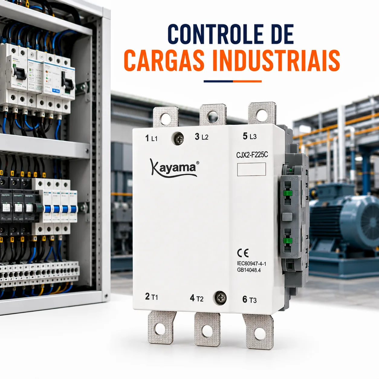 contator Tripolar CJX2-F225C - 220V- 50/60 HZ - KAYAMA — imagem 8