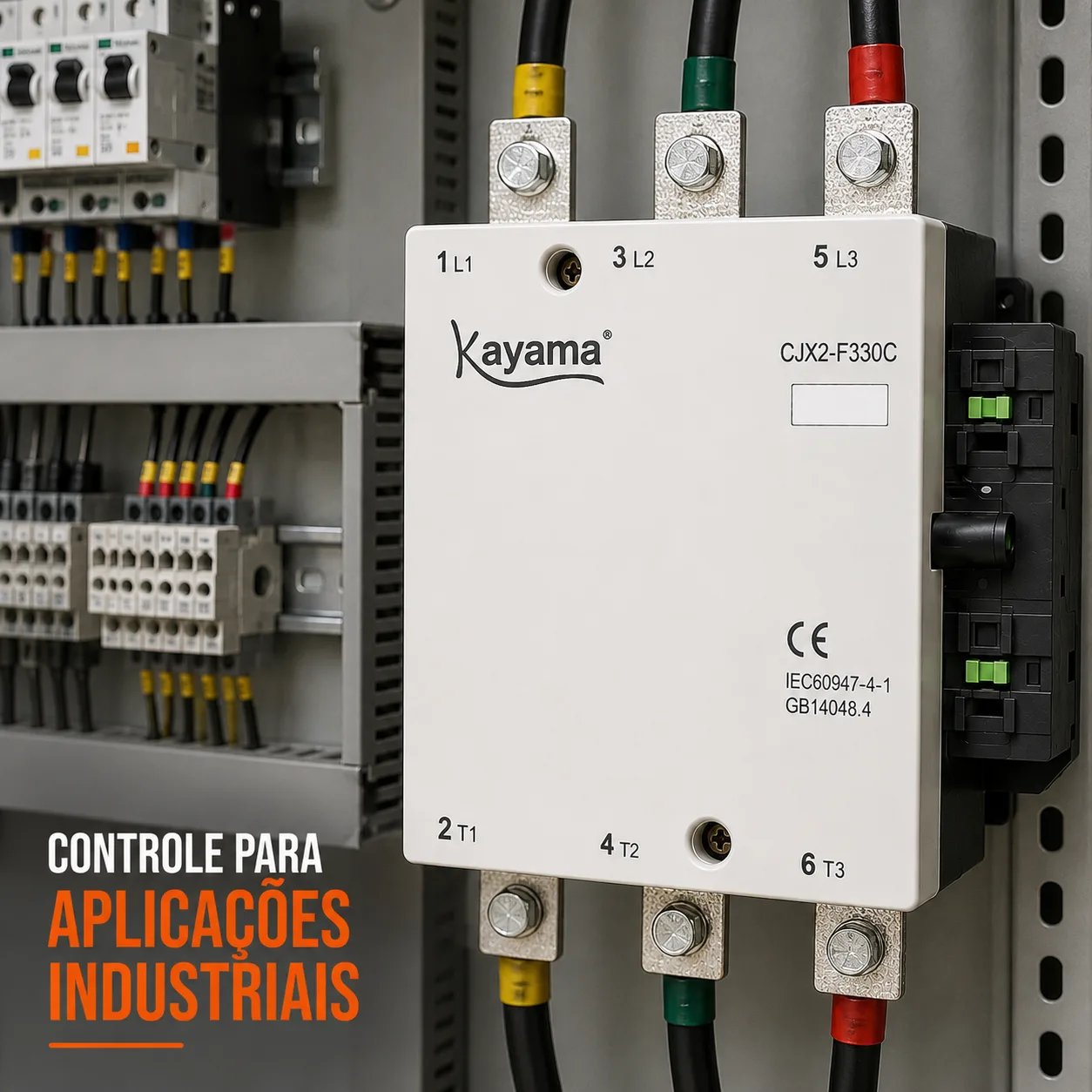 contator Tripolar CJX2-F330C - 220V- 50/60 HZ - KAYAMA — imagem 7