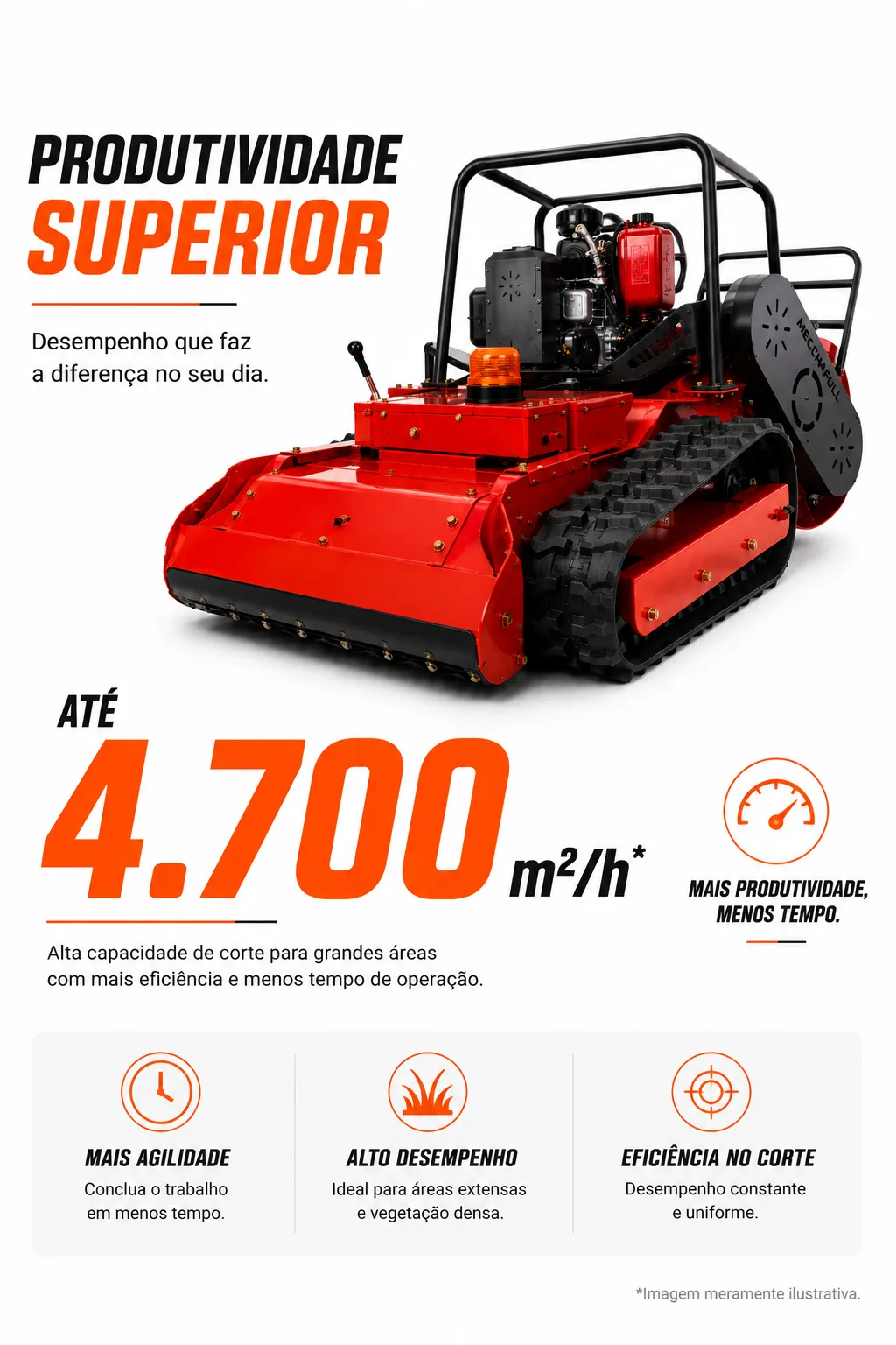 Cortador de Grama com Controle Remoto Kayama modelo KCGCR12G — imagem 6