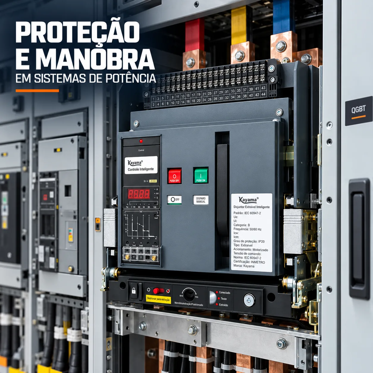 Disjuntor Motorizado ACB-ST45-2000 - 2000A Extraível- KAYAMA — imagem 5