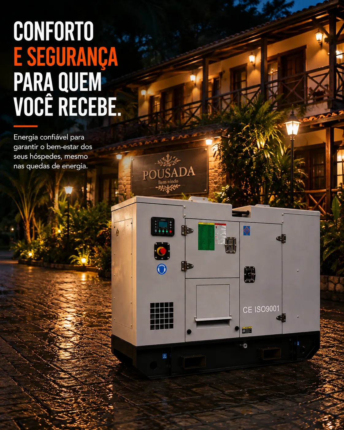 Gerador de Energia Elétrica à Diesel 85 KVA Trifásico Kayama Insonorizado modelo K85000PSP3E 277/480V 60 HZ — imagem 9
