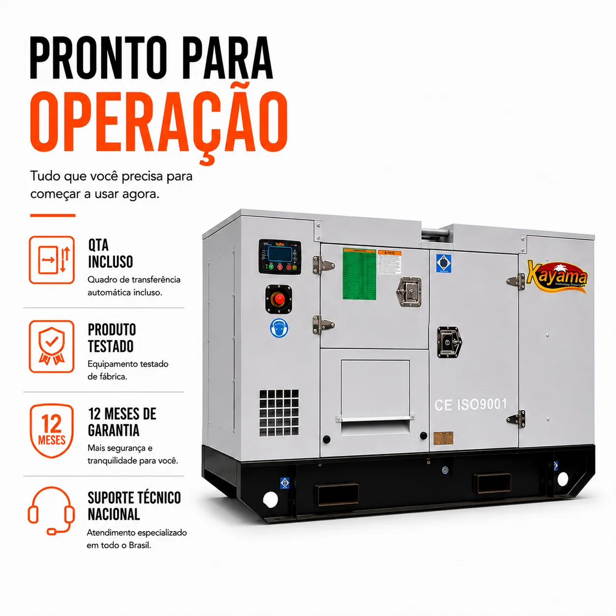 Gerador de Energia Elétrica à Diesel 85 KVA Trifásico Kayama Carroceria modelo K85000PSP3E 266/460V 60 HZ — imagem 15
