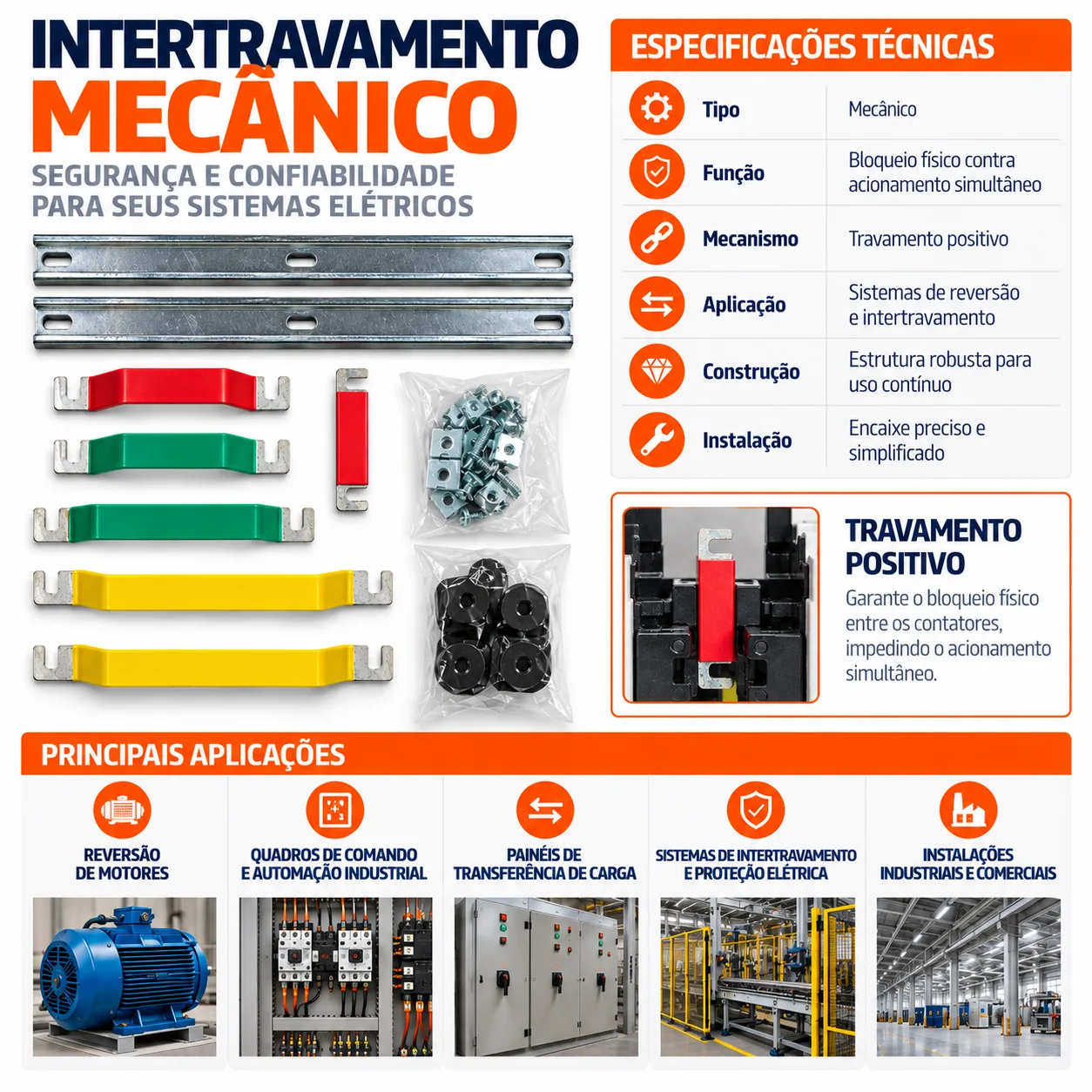 Intertravamento mecânico CJX2-F630 s/barramento- KAYAMA — imagem 3