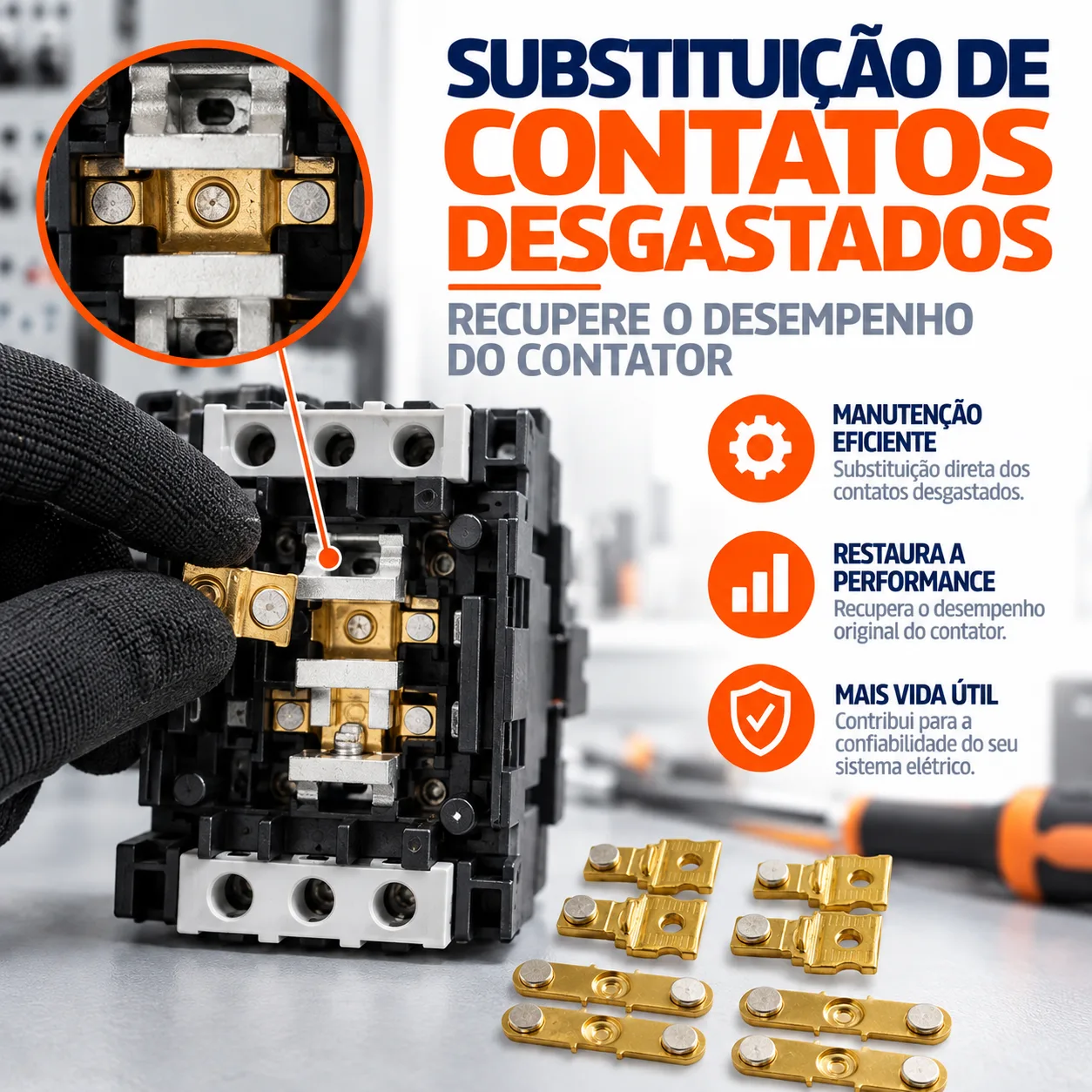 Jogo de contato contator CJX2 - 9511B- KAYAMA — imagem 4