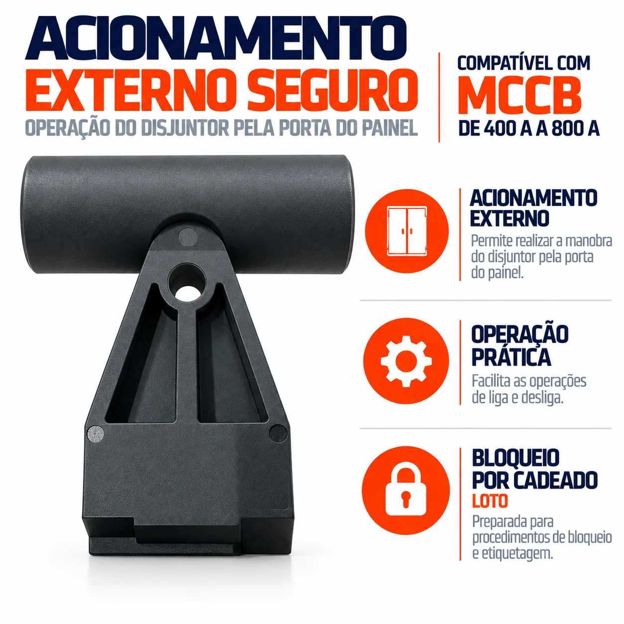 Manopla Disjuntores Caixa Moldada de 400-800A - KAYAMA — imagem 2