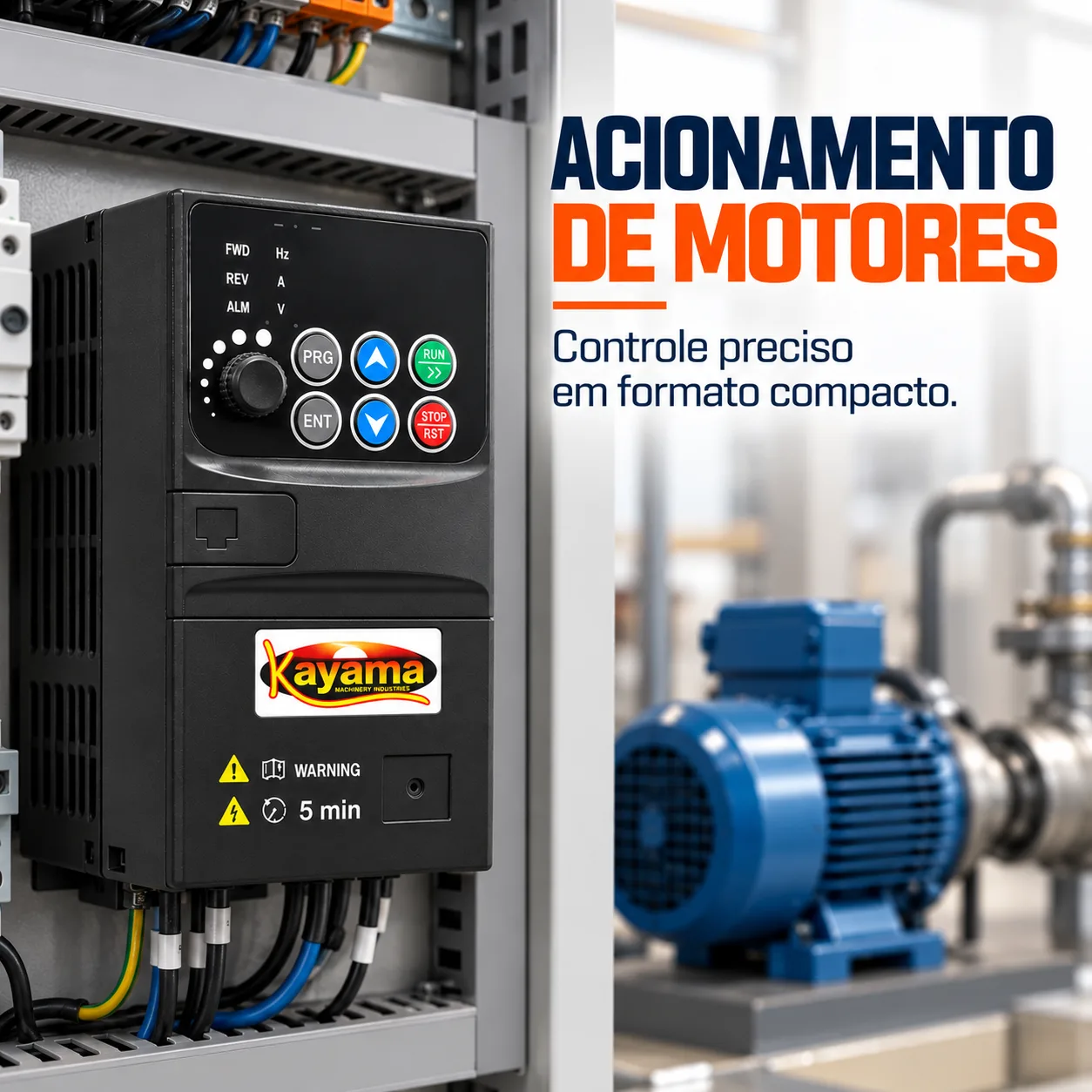 Mini Inversor de Frequência Monofásico/Trifásico 1,5 cv 220V MIFMT 1030-15 Kayama — imagem 6