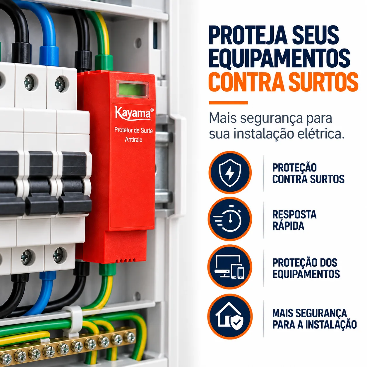 Cartucho para Protetor de Surto Antiraio DPS-165 65KA Kayama — imagem 2