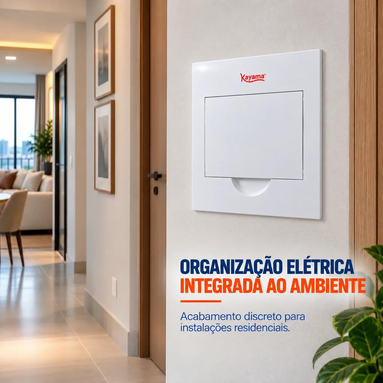Quadro de Distribuição Embutir para 8 disjuntores QDE8D Kayama — imagem 4