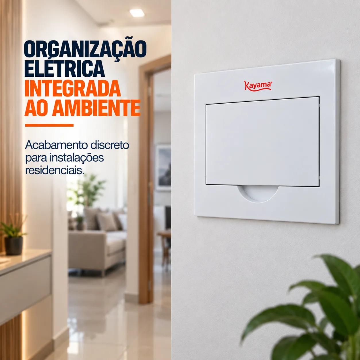 Quadro de Distribuição Embutir para 10 disjuntores QDE10D Kayama — imagem 5