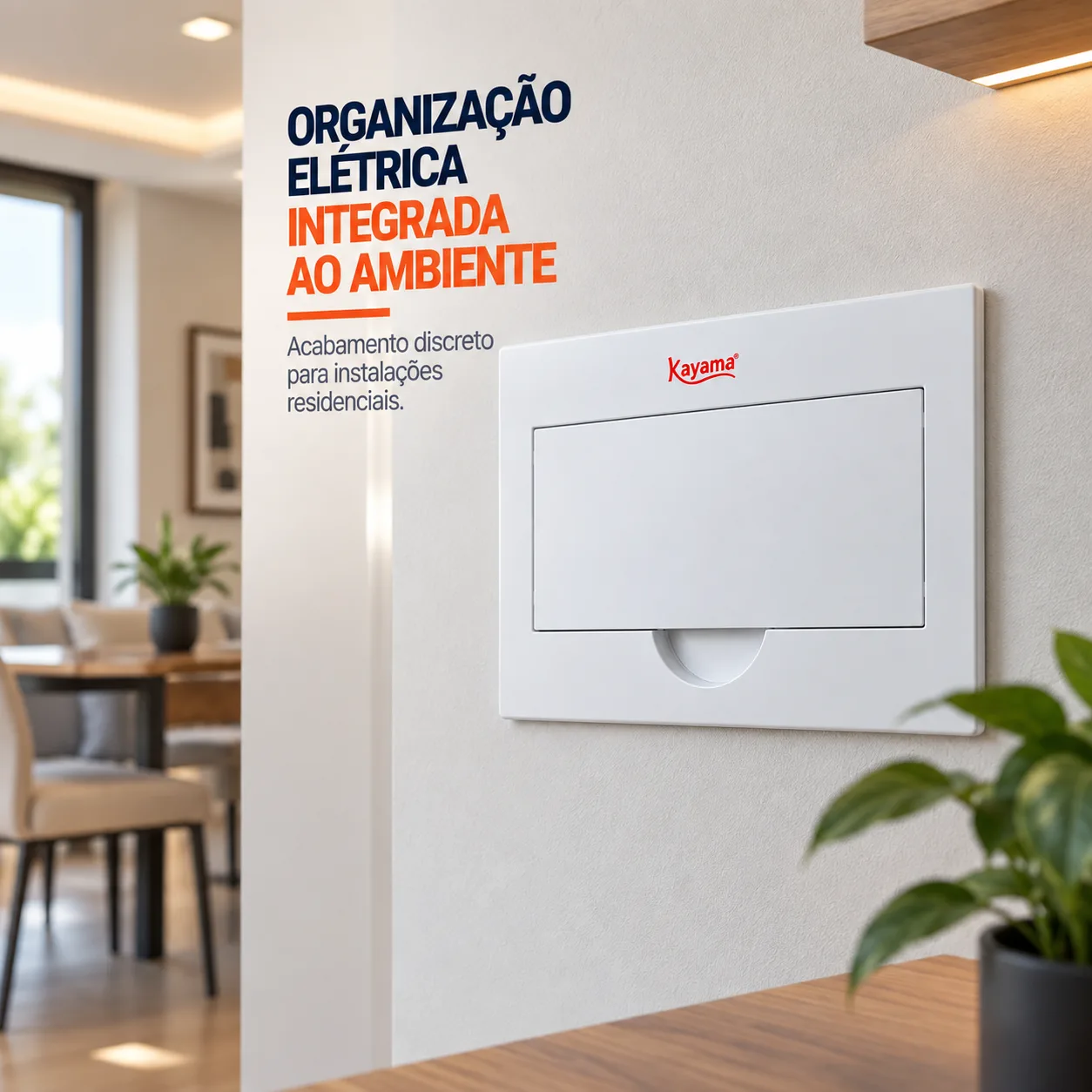 Quadro de Distribuição Embutir para 12 disjuntores QDE12D Kayama — imagem 5