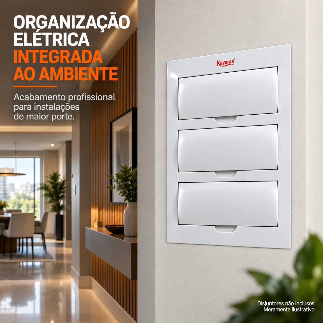 Quadro de Distribuição Embutir para 36 disjuntores QDE36D Kayama — imagem 5
