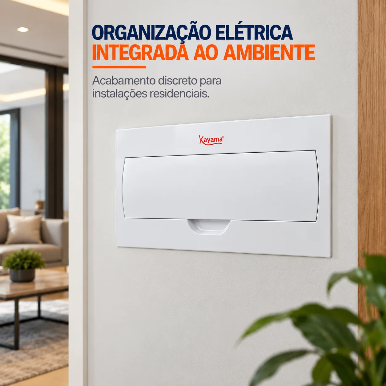 Quadro de Distribuição Embutir para 18 disjuntores QDE18D Kayama — imagem 4