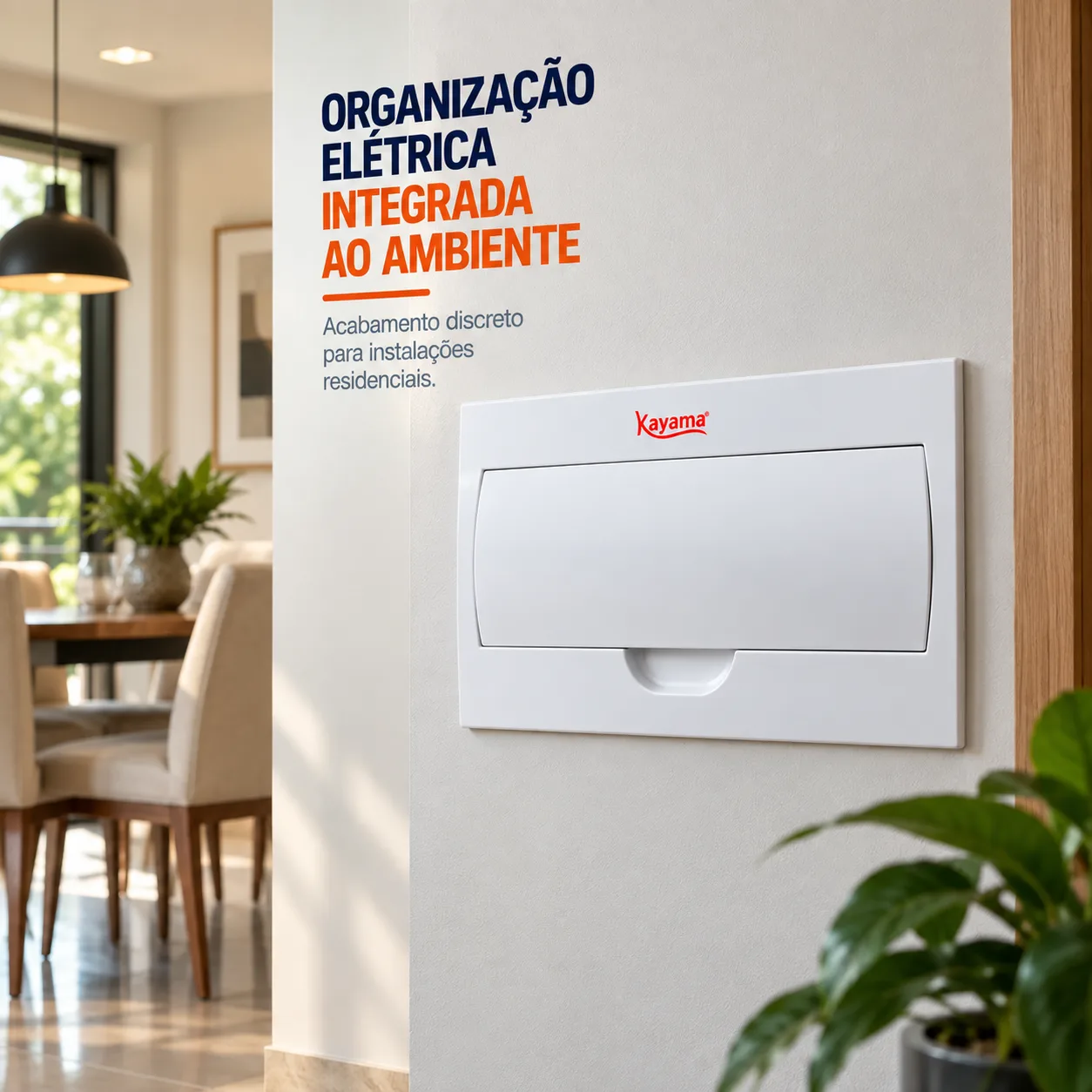 Quadro de Distribuição Embutir para 15 disjuntores QDE15D Kayama — imagem 4