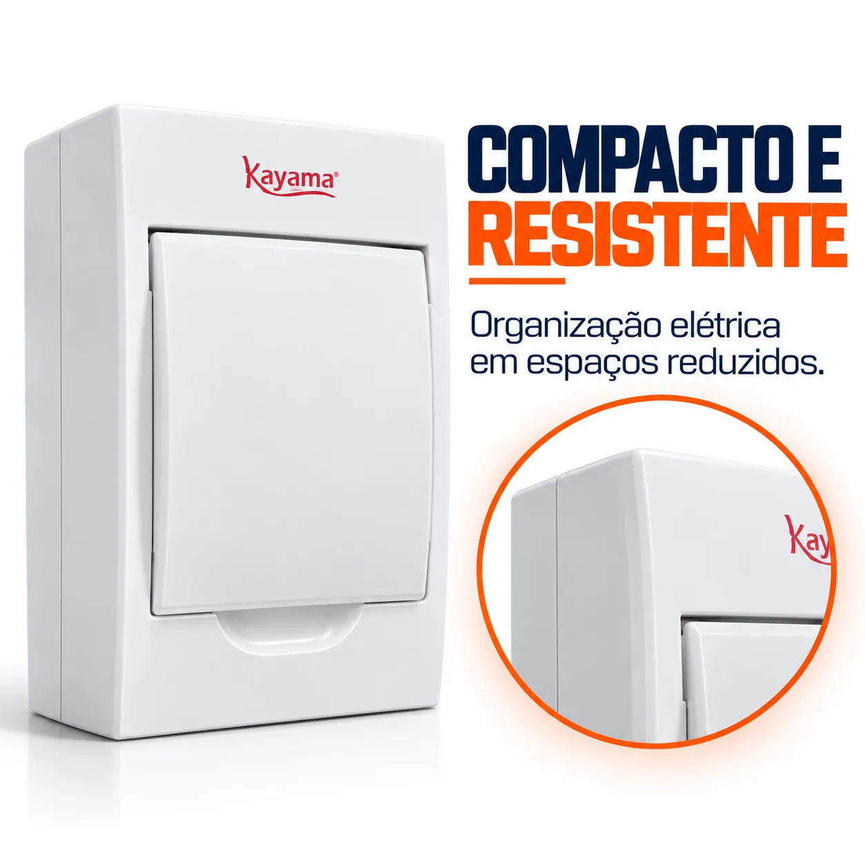 Quadro de Distribuição Aparente para 4 disjuntores QDA4D Kayama — imagem 3