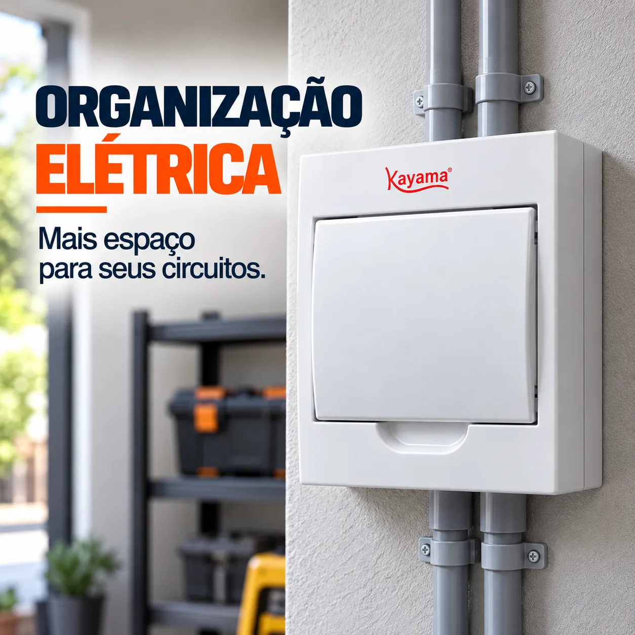 Quadro de Distribuição Aparente para 8 disjuntores QDA8D Kayama — imagem 5