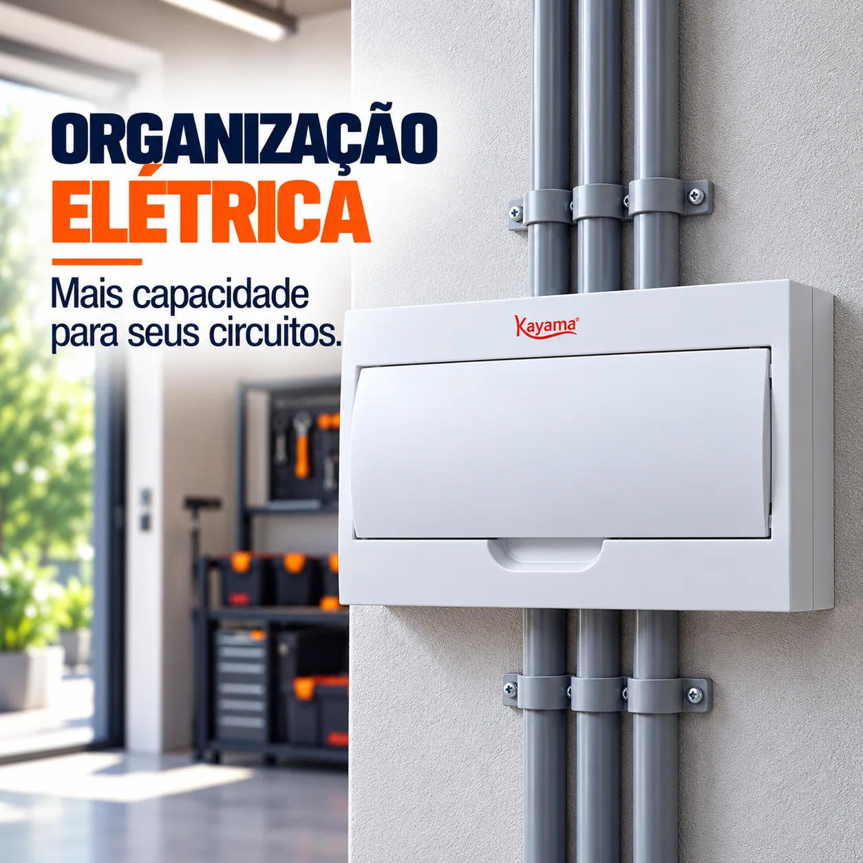 Quadro de Distribuição Aparente para 18 disjuntores QDA18D Kayama — imagem 5