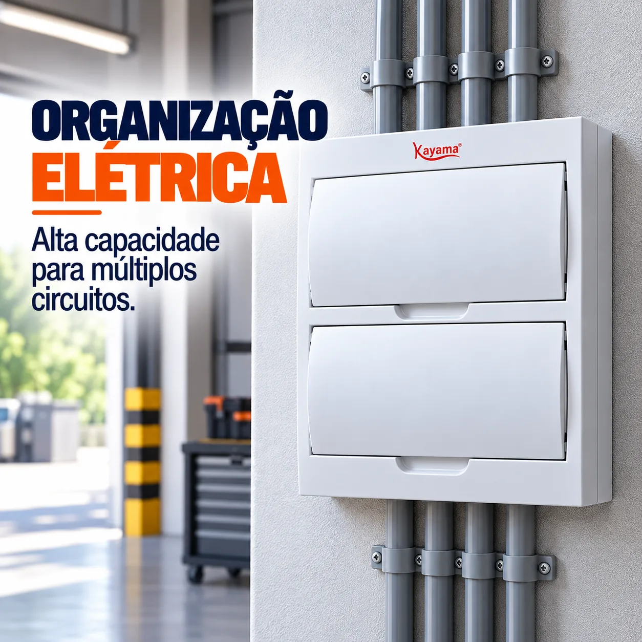 Quadro de Distribuição Aparente para 24 disjuntores QDA24D Kayama — imagem 5