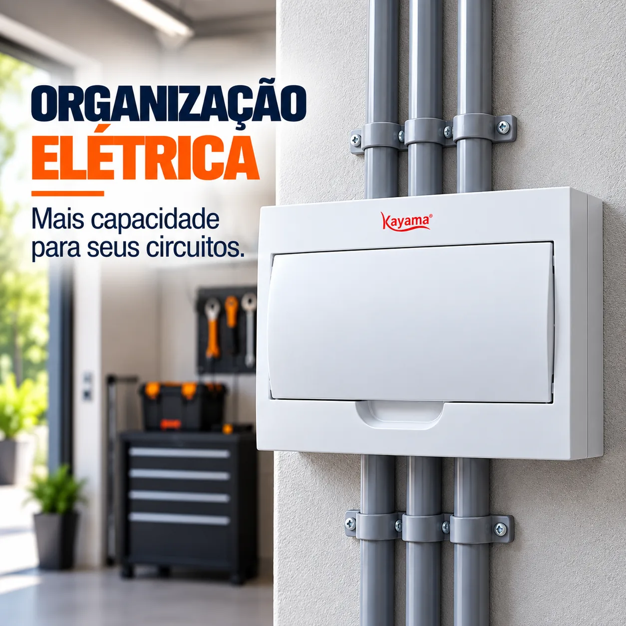 Quadro de Distribuição Aparente para 15 disjuntores QDA15D Kayama — imagem 5