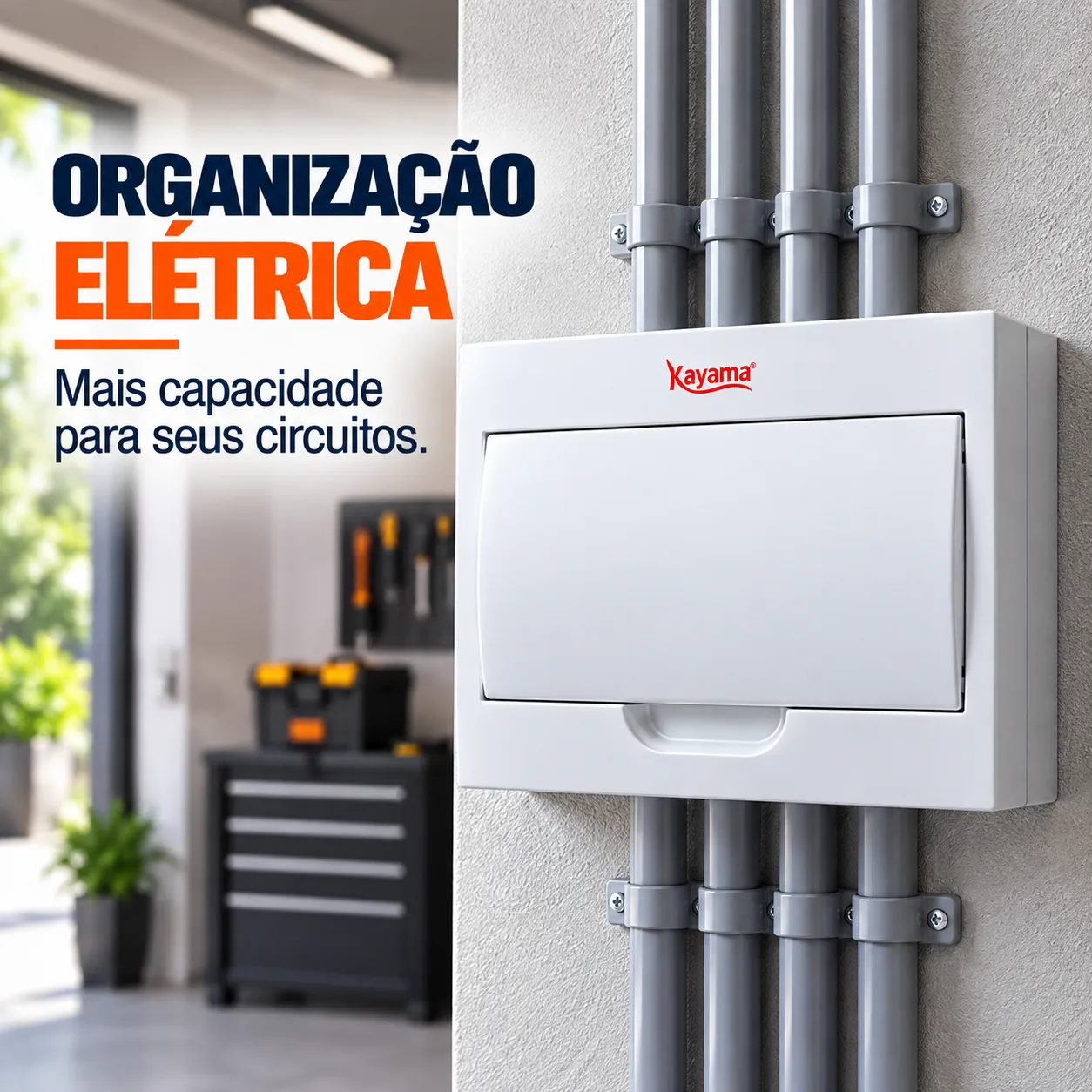 Quadro de Distribuição Aparente para 12 disjuntores QDA12D Kayama — imagem 5
