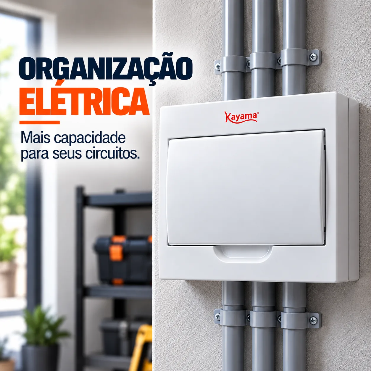 Quadro de Distribuição Aparente para 10 disjuntores QDA10D Kayama — imagem 5
