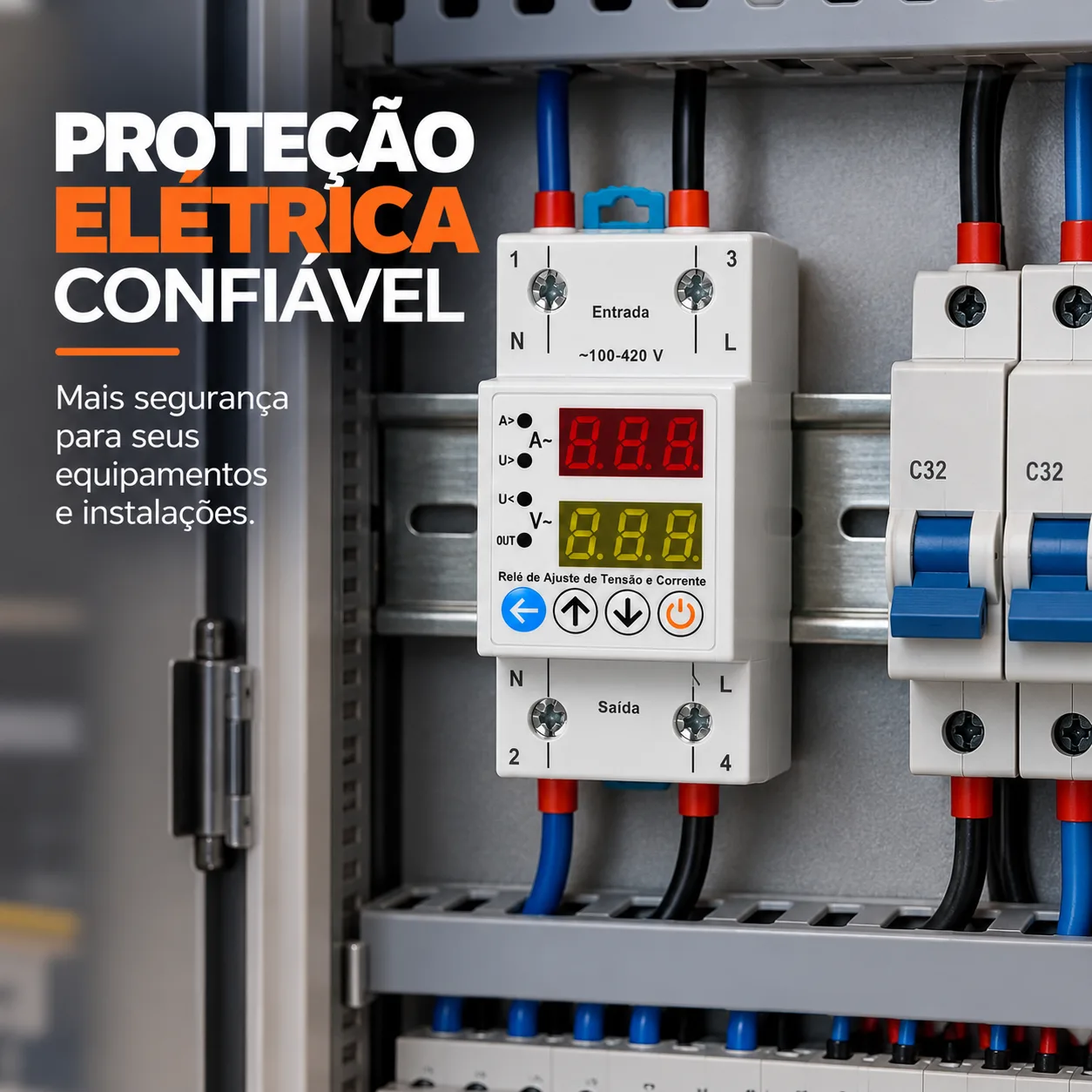Relé de proteção contra sobretensão e subtensão Digital - KRPSS63 - 220V 50/60HZ - Kayama — imagem 6