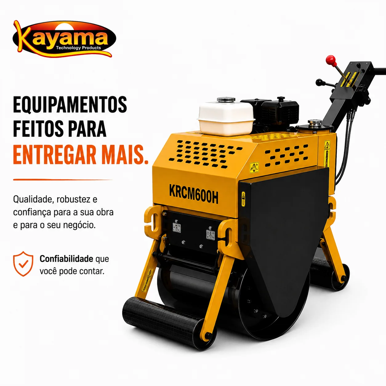 Rolo Compactador Manual Kayama modelo KRCM600H — imagem 9