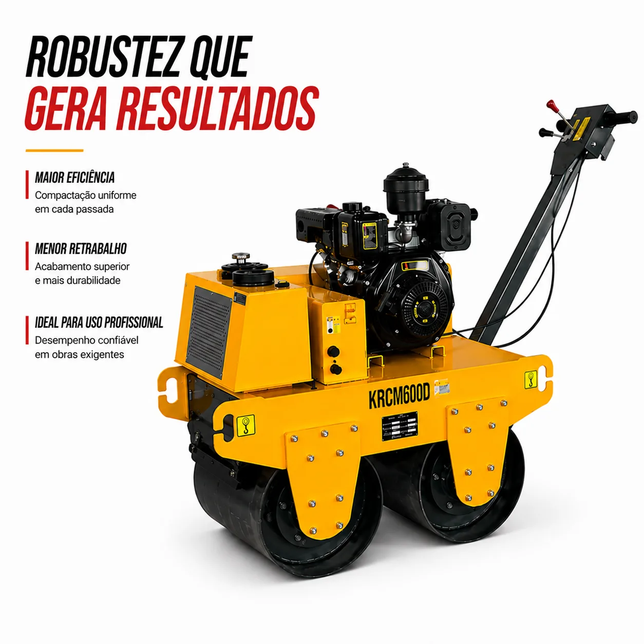Rolo Compactador Manual Kayama modelo KRCM600D — imagem 6
