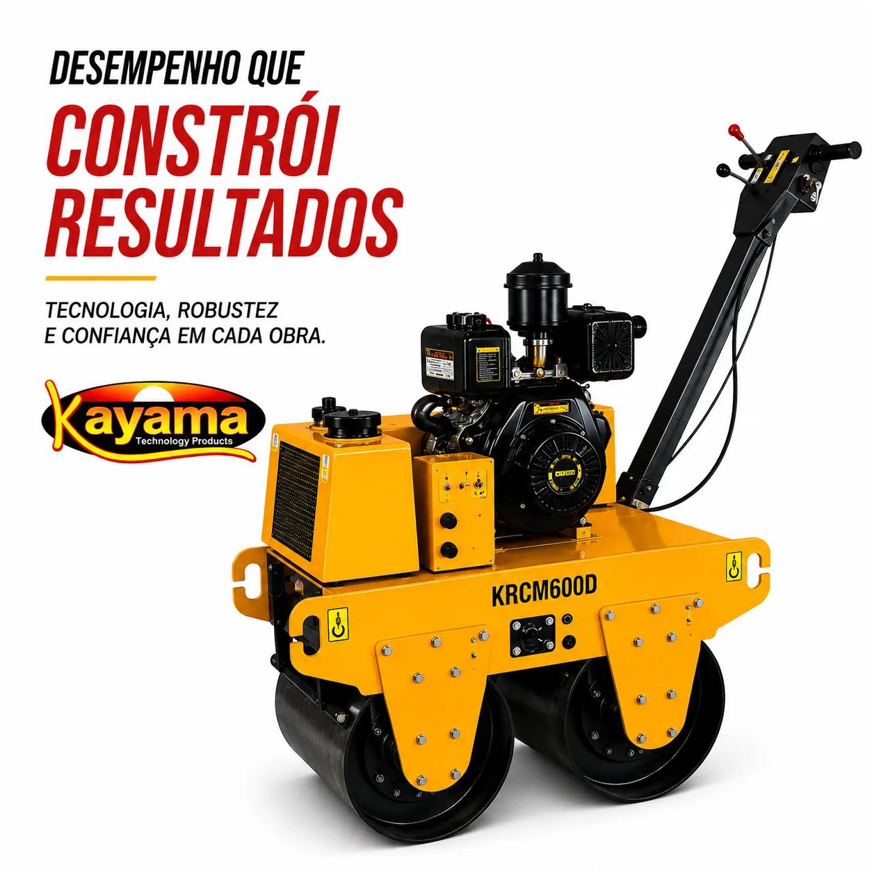 Rolo Compactador Manual Kayama modelo KRCM600D — imagem 7